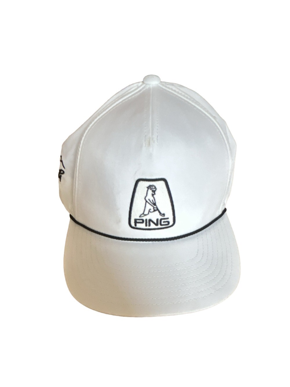 PING We Ko Pa Golf Club White Adjustable Golf Hat Cap Embroidered Logo